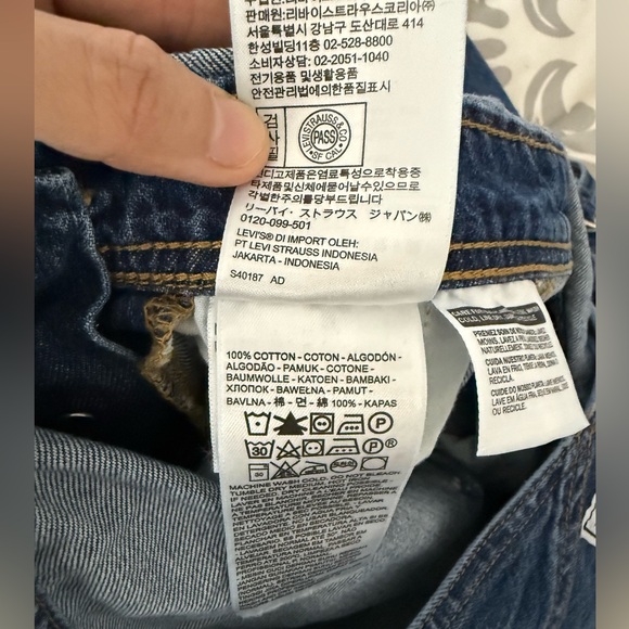 Levi’s Strauss Vintage Cotton Red Tab Denim Shortalls Medium - Picture 5 of 7